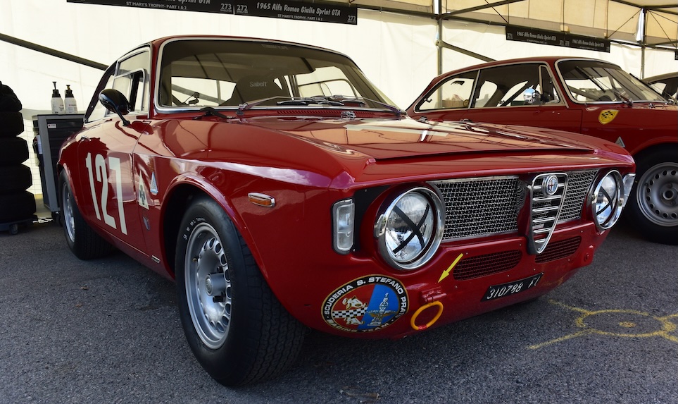 Goodwood Revival Pits Alfa Romeo GT Race