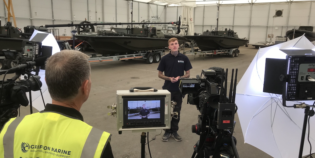 Griffon Marine Sky TV Shoot